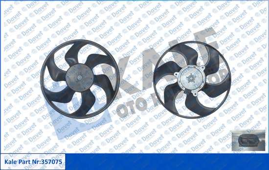 KALE 357075 Fan Motoru Clio Iii - Modus - Twingo Ii - Micra